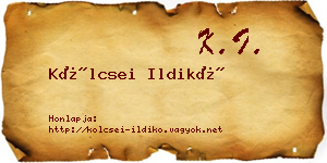 Kölcsei Ildikó névjegykártya